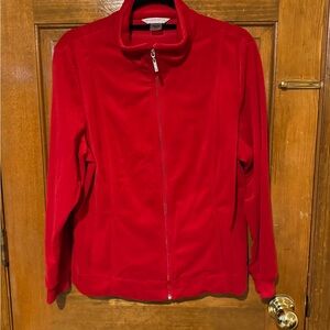 Allison Daley Vibrant Red Teddy Jacket